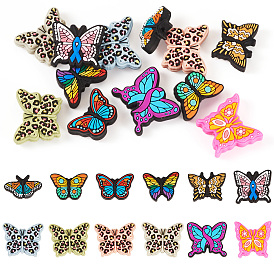 12шт 12 стили пищевые экологически чистые силиконовые шарики, фокусные бусы, бабочка