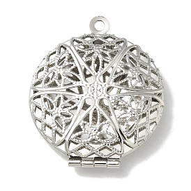 Подвески латуни медальон, фоторамка-очарование, долговечный, без свинца и без кадмия, плоско-круглые