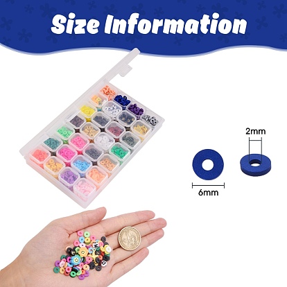 Bracelets extensibles bricolage faisant des kits, y compris des perles d'argile polymère faites à la main, perles et pendentifs en alliage et chaîne de cristal élastique