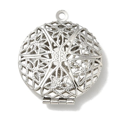 Подвески латуни медальон, фоторамка-очарование, долговечный, без свинца и без кадмия, плоско-круглые