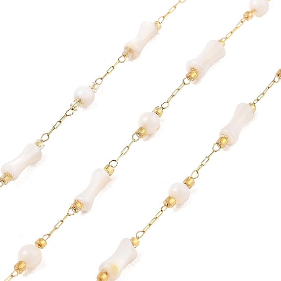 Ионное покрытие (ip) 304 цепи для канцелярских скрепок из нержавеющей стали, пайки, с жемчуг, колонка