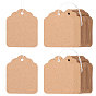 500 шт. крафт-бумага пустые ценники со шнуром, прямоугольные