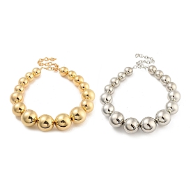 Ccb ожерелья-цепочки с массивными бусинами, украшения для женщин, круглые