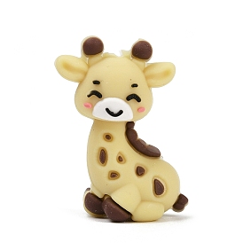 Бусины из пищевого силикона в виде оленя, DIY уход за ожерельем