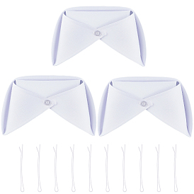 3Pcs Cotton Nurse Hat, with 10Pcs Alloy Hair Barrrttes