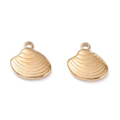 Ion Plating(IP) 316 Surgical Stainless Steel Charms, Shell