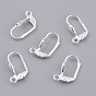 Brass Leverback Earring Findings, with Loop, Cadmium Free & Lead Free