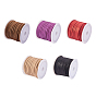 Eco-Friendly Faux Suede Cord, with Glitter Powder