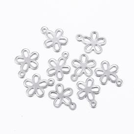 304 из нержавеющей стали полые подвески, цветок