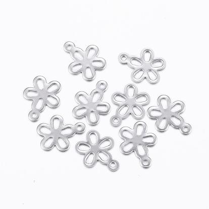 304 из нержавеющей стали полые подвески, цветок