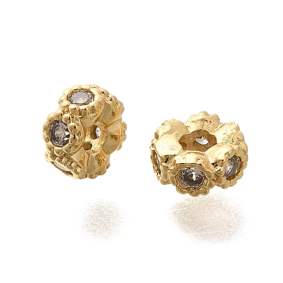 Покрытие стойки латунь микропаве прозрачные кубические циркониевые бусины, долговечный, без свинца и без кадмия