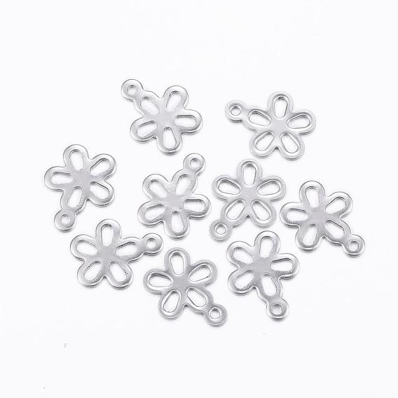 304 из нержавеющей стали полые подвески, цветок