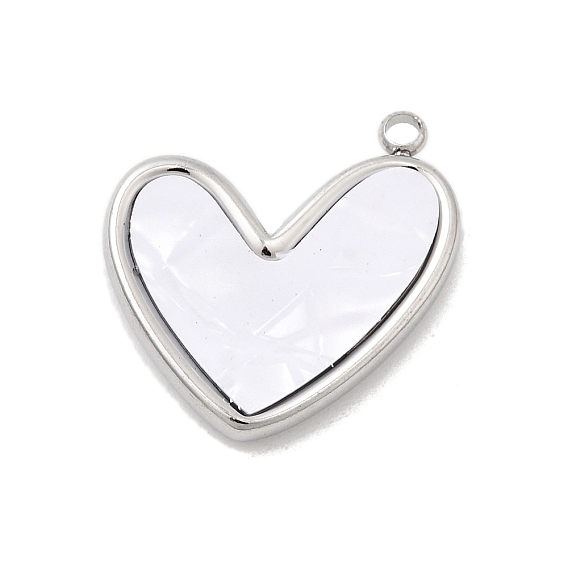 304 подвески из нержавеющей стали смолы, сердце прелести