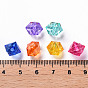 Transparent Acrylic Beads, Faceted, Polygon