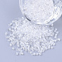 Glass Cylinder Beads, Seed Beads, Transparent Colours Lustered, Round Hole