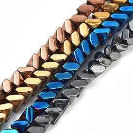 Synthetic Non-magnetic Hematite Beads Strands, Triangle