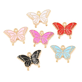 Подвески из эмали и сплава, золотой свет, очарование бабочки