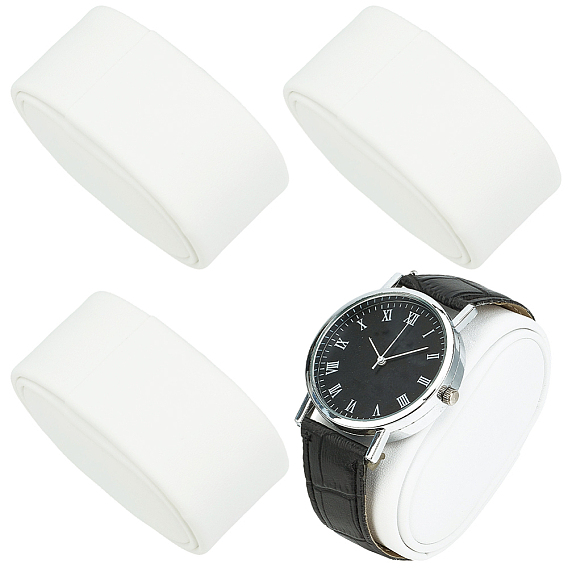 Подушечки для демонстрации часов из искусственной кожи, овальные