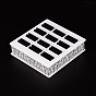 Cuboid Acrylic Ring Displays, 12x12x3.2cm