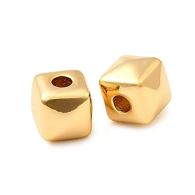 Латунные бусины, кубические, без никеля 