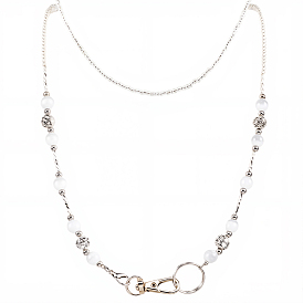 2шт стеклянный брелок, с 304 кольцом из нержавеющей стали и поворотными застежками из сплава