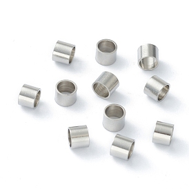 201 Stainless Steel Spacer Beads, Tube