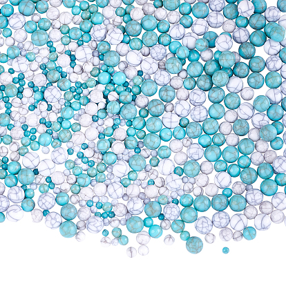 4 Size Resin Round Beads, Imitation Gemstone, Nail Art Decoration Accessories, DIY Crystal Epoxy Resin Material Filling, No Hole