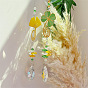 Sun Catcher Sunflower Clover Ginkgo Leaf Window Hanging Light Catcher Crystal Faceted Prism Rainbow Made