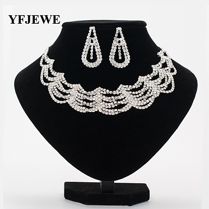 N348 Bridal Jewelry Set Necklace Earrings Wedding Accessories