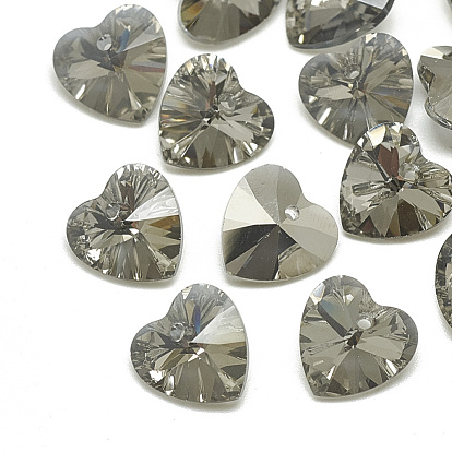 K9 Glass Rhinestone Charms, Heart