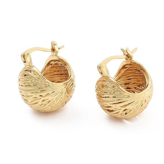 Латунные серьги обруча, без кадмия и без свинца, долговечный, круглые