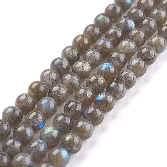 Grade AA Natural Gemstone Labradorite Round Beads Strands
