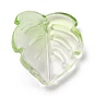 Transparent Glass Pendants, Strawberry Leaf