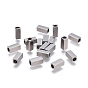 201 Stainless Steel Tube Beads, Rectangle