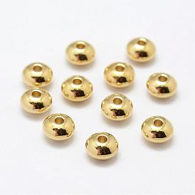 Brass Spacer Beads, Rondelle, Nickel Free