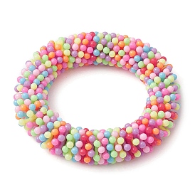 Acrylic Bead Cluster Stretch Kid Bracelets for Girls