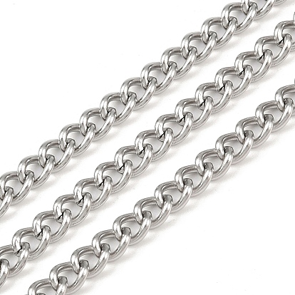 304 из нержавеющей стали обуздать цепи, с катушкой, сваренным скрученные цепи, 6x4.5x1.2 мм, около 82.02 футов (25 м) / рулон