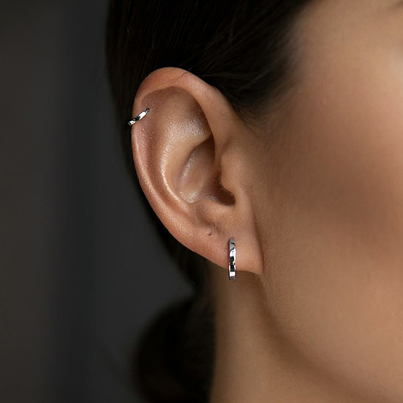 925 серьги из серебра из серебра, с четким кубического циркония