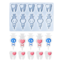 Силиконовые формы для подвесок из стоматологической серии своими руками, формы для литья смолы