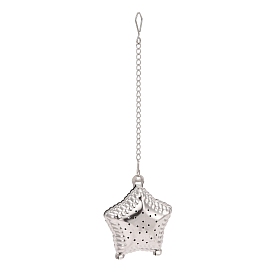 304 Stainless Steel Tea Infuser, Star with Chain Hook, Tea Ball Strainer Infusers