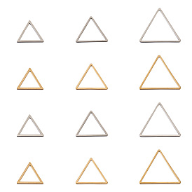 60шт. 2 цвета 304 соединительное кольцо из нержавеющей стали, треугольные