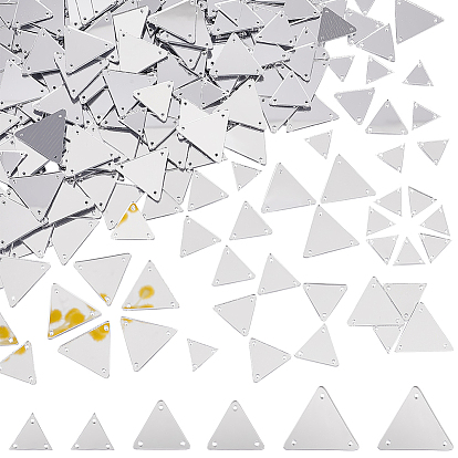 300шт 3 стиль пришивные зеркальные стразы, акриловые детали треугольной формы, многожильных ссылки, для костюма вечерние платья одежда свадебное платье украшение