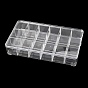 Plastic Bead Containers, Box, 290x165x47mm