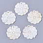 Natural Freshwater Shell Pendants, Flower