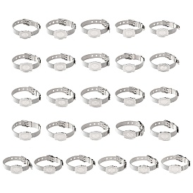 304 Браслеты-цепочки из нержавеющей стали для часов (женские и мужские), овальный с буквой, цвет нержавеющей стали