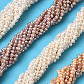 Нити из натурального культивированного пресноводного жемчуга, картофель