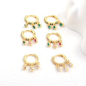 Fashionable and stylish zircon crystal earrings - trendy and personalized.