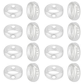 16шт. рамка из стерлингового серебра, кольцо, с полировкой из замши