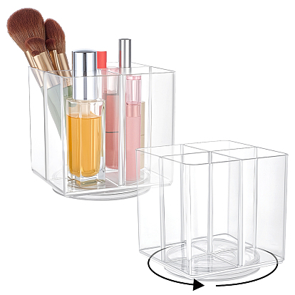 Прозрачный вращающийся акриловый квадратный держатель для ручек