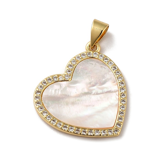 Покрытие стойки латунь микропаве прозрачные подвески из кубического циркония, с оболочкой, долговечный, без свинца и без кадмия, шарма сердца